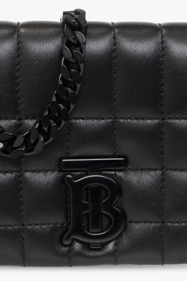 Burberry正規品/関税送料込み LOLA ミニ クロスバッグ Burberry Ladies Black Quilted Leather Mini Lola Bag 8064850